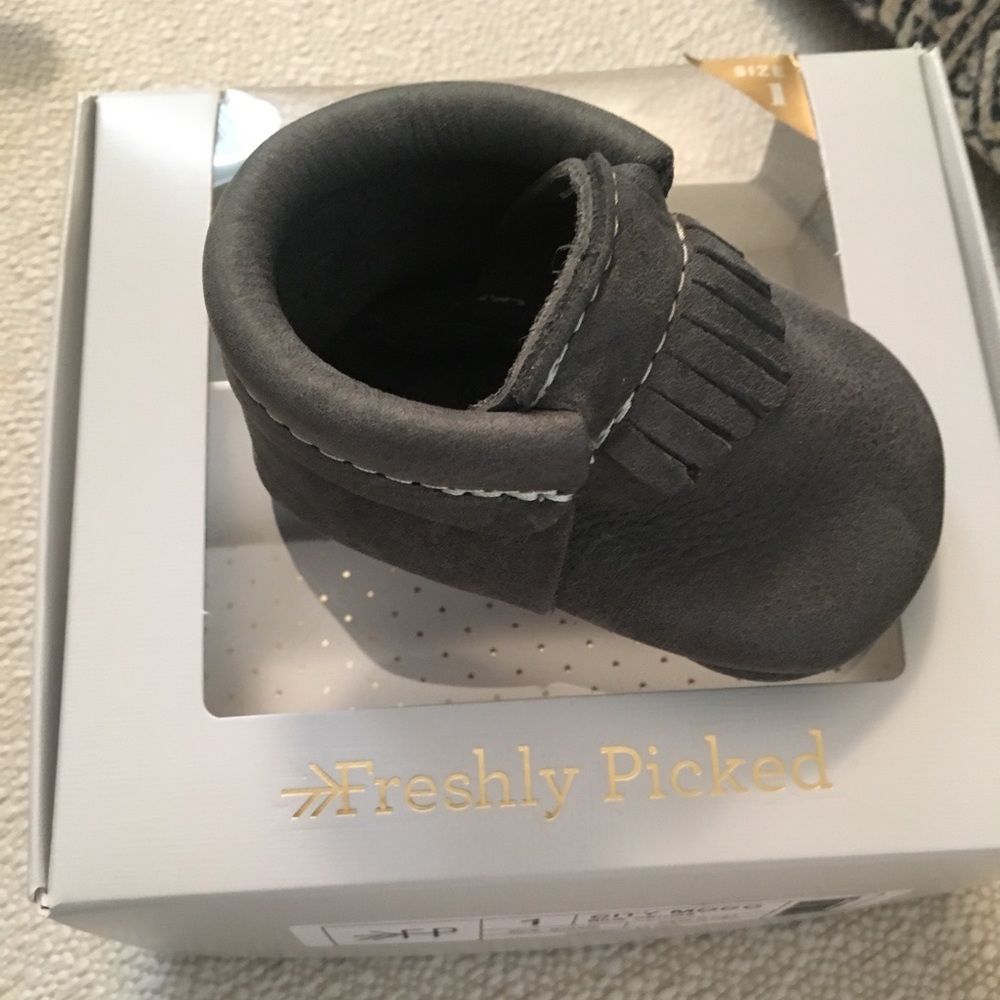 Freshly Picked Moccasins: City Mocc-Blue Spruce